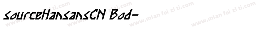 sourceHansansCN Bod字体转换